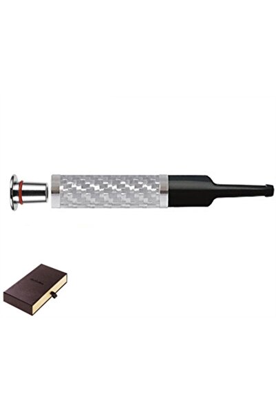 DENİCOTEA 25007 Karbon Filtreli 6-9mm Lüks Slim Sig.Ağızlığı Karbon Silver