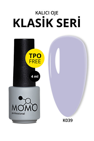 MOMO professional Kalıcı Oje K039, Soğuk Lila, 4 ml, TPO- FREE