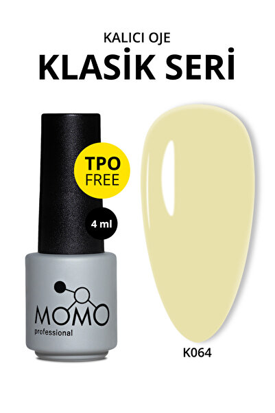 MOMO professional Kalıcı Oje K064, Butter Yellow, 4 ml, TPO- FREE