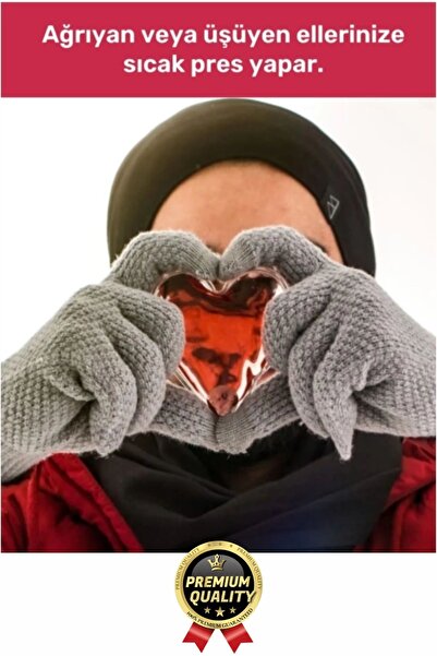 Svein Premium Sihirli Jel Isıtıcı Tekrar Kullanılır Isınmatik Sıcak Su Torbası Kalpli Cep Sobası 2'li Set