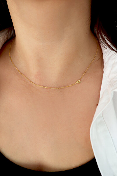 Silveranka 925 Ayar Gümüş Köprücük Harf Kolye (TÜM HARFLER MEVCUTTUR)