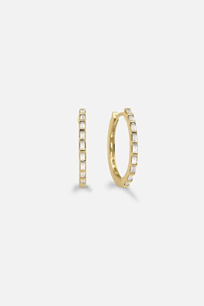 Gimora Baget Halka Gümüş Küpe