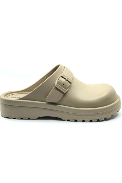 KOCAMANLAR Sabo Doctor and Nurse Slippers Thick Sole Orthopedic Men's Slippers Beige