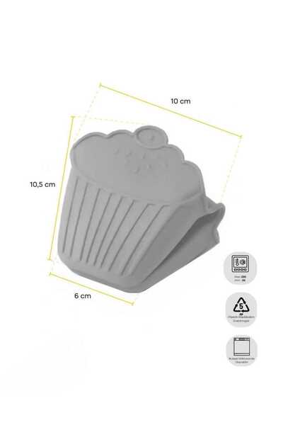 CKM silikon Silicone Fireproof Oven Mitts Pot Pan Handle Set of 2