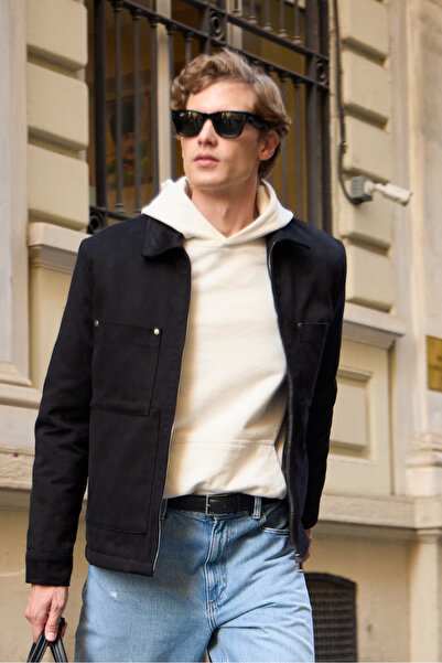 Danger Чоловічий бавовняний піджак-куртка чорний