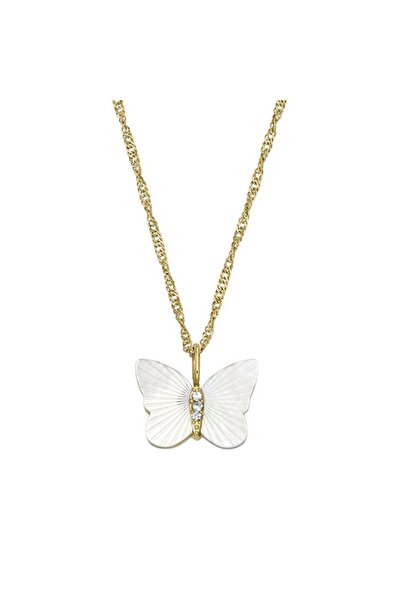 Fossil JF04424-710 Butterfly Women's Necklace