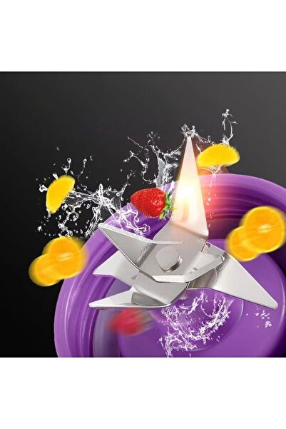 Promagg Blender portabil pentru smoothie, 380ml, încărcare USB, 6 lame din inox