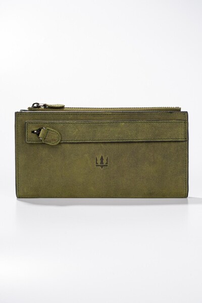 Getto Deri Nairobi Telefon Hazneli Deri Kişiye Özel İsim Baskılı Cüzdan