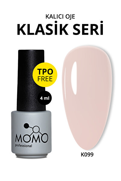 MOMO professional Kalıcı Oje K099, Klasik Ten Rengi, 4 ml, TPO- FREE