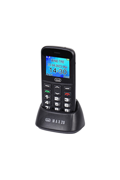 Trevi Seniors' phone 2G large illuminated buttons, camera, speaker, bluetooth Italia MAX20