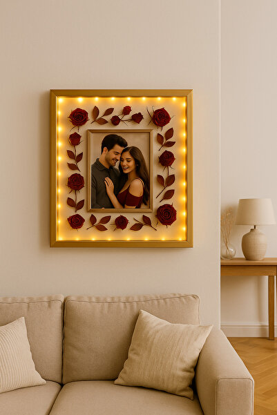 Ne Alırsan Hediye Işıklı Hediyelik Fotoğraf Çerçevesi