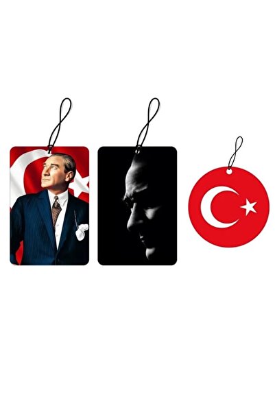 Techmaster Araç Asma Koku Atatürk Figür İmza Tasarım Set 2