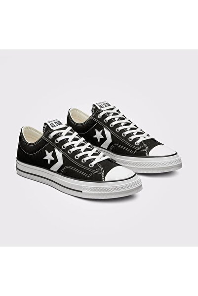 Converse Erkek Siyah Star Player 76 Premium Canvas Spor & Günlük Ayakkabı A01607C-BLACK-Vint
