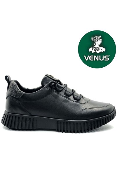 Venüs Campanula Γνήσιο Δερμάτινο Ορθοπεδικά Γυναικεία Casual Παπούτσια ΜΑΥΡΟ-...