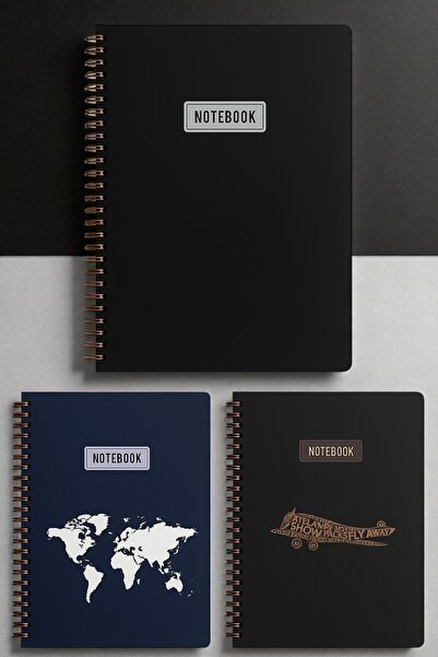 Printer X Studio A4 Kareli Defter 3’lü Set | 80 Yaprak | Bakır Spiral | Okul ...