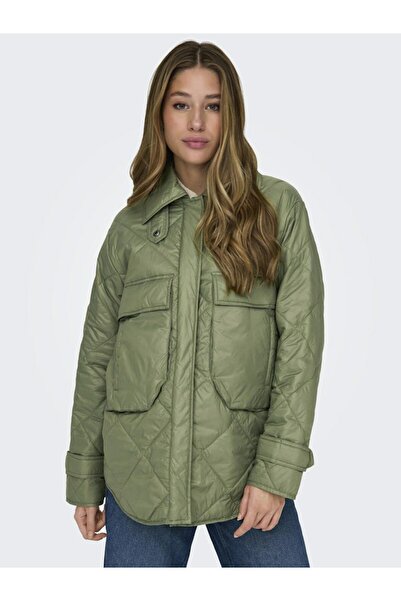 ONLY Γυναικείο πράσινο Onlfie Quilted Jacket Otw Jacket 15306713-Oilgreen