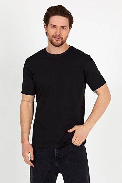 DK DAKSEL Ανδρικό μπλουζάκι 5 τεμαχίων από βαμβακερό κοντό μανίκι με λαιμόκοψη φαρδύ