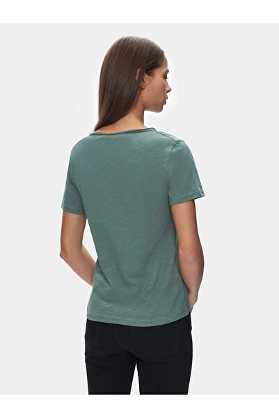 Ltb Γυναικείο μπλουζάκι χακί Bafese 012258012660890000-401