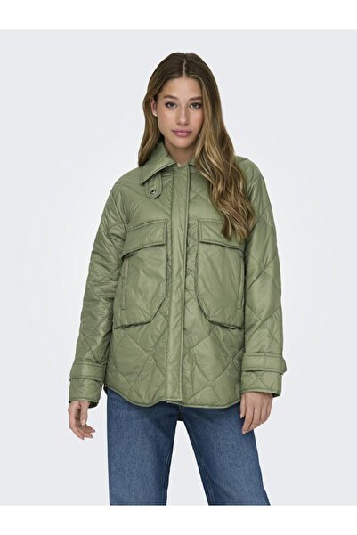 ONLY Γυναικείο πράσινο Onlfie Quilted Jacket Otw Jacket 15306713-Oilgreen