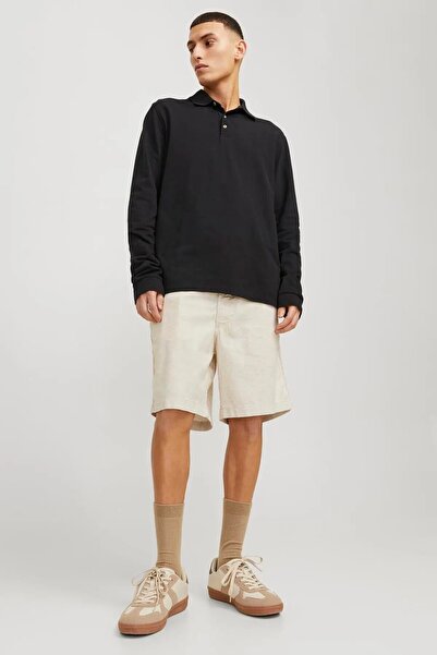 Jack & Jones Erkek Bej Jpstjaiden Campaign Hybridbondishort Srt Şort 12274968-Moonbeam