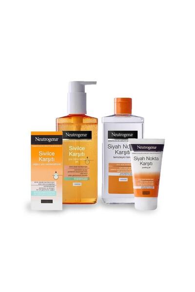 Neutrogena Siyah Nokta Karşıtı Peeling Ve Tonik, Sivilce Karşıtı Nemlendirici...