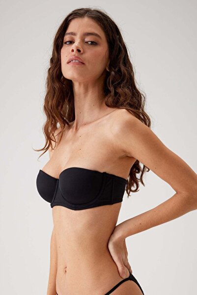 Pierre Cardin Black-Ten 6802 Versay Strapless T-shirt και Micro Bra Set - Οικονομική συσκευασία με 2 λουράκια δώρο