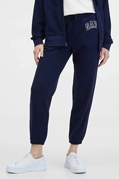 GAP Kadin Lacivert V-frch Ft Heritage Jogger Eşofman Altı 889527003-Lacivert
