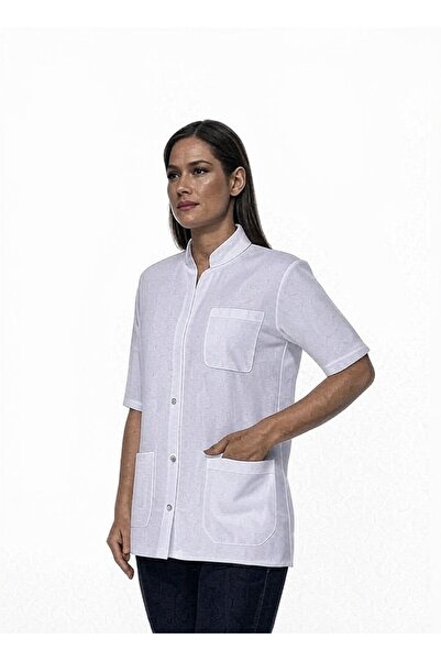 Sarıçiyil Üniforma Women's Judge Collar Fit Fit Jacket Oversize Doctor-Pharmacist-Teacher Apron