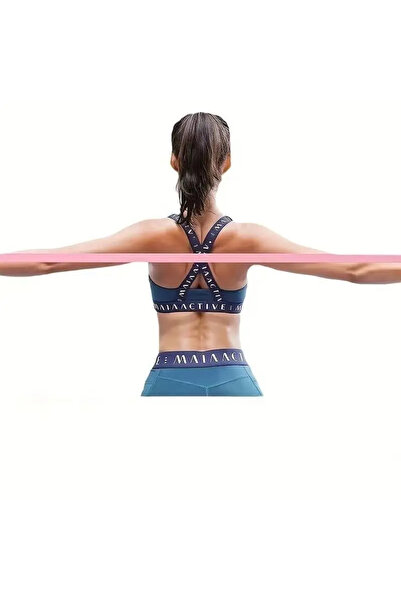 Ht Sağlık 8 Shaped Silicone Yoga Resistance Bands - Back, Waist and Arm Training Elastic Fitness Ergonomic