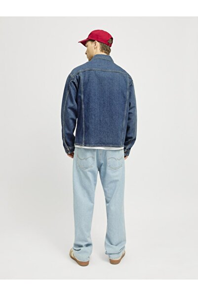 Jack & Jones Ανδρικό μπουφάν μπλε τζιν - Jjichase Jjovershirt Akm 903 Noos, 12249029