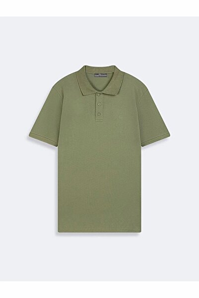 Ltb Polo Neck Short Sleeve Regular Green T-Shirt