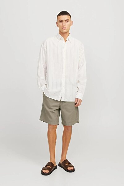 Jack & Jones Men's Green Jpstjaiden Campaign Hybridbondishort Srt Shorts 12274968-Dustyoliv