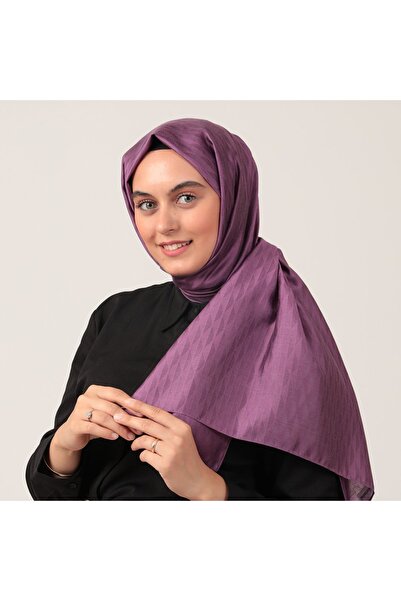 ipekistanbul Şal de mătase din lână - Model de munte - Lavanda