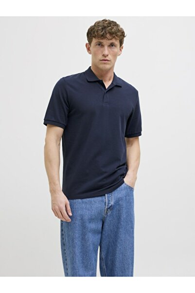 Jack & Jones Ανδρικό μπλουζάκι πόλο Navy Blue 12270150   skycaptai