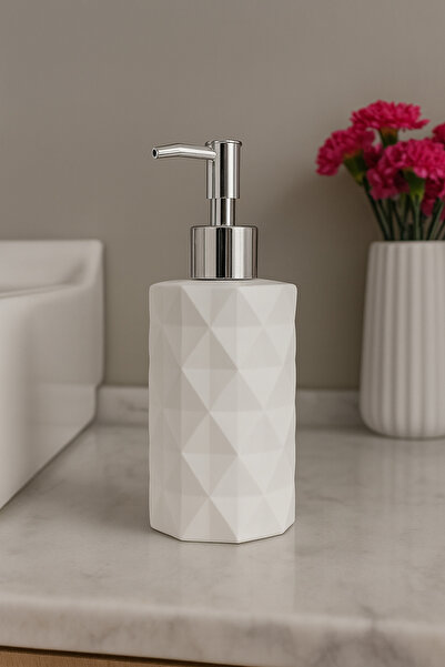 KARRA موزع الصابون السائل بنمط كريساتل الخرساني