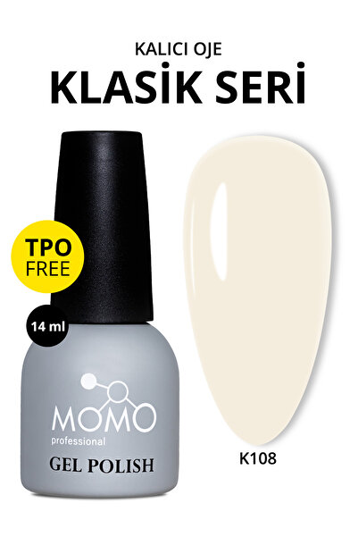 MOMO professional Kalıcı Oje K108, Light Butter Yellow, 14 ml, TPO- FREE