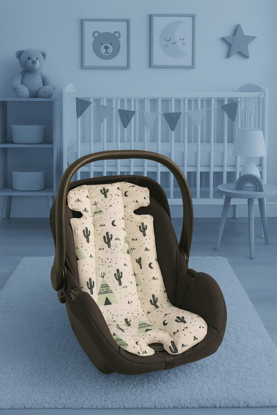 BabyLifeHome وسادة عربة الأطفال مصنوعة من قماش الموسلين القطني بنسبة 100%