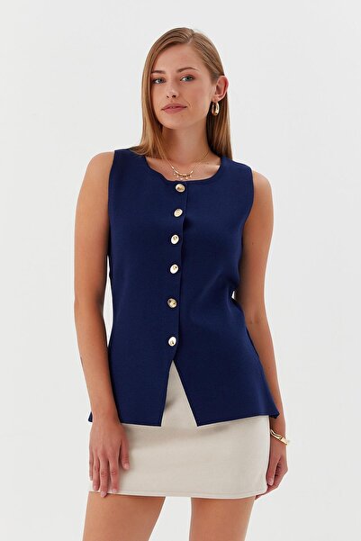 Shopping Shop بلوزة بياقة دائرية على شكل سترة LACI