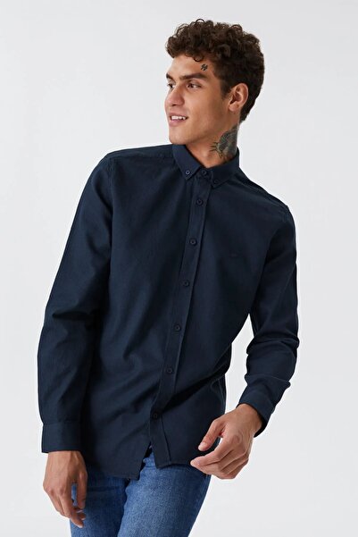 Loft Ανδρικό πουκάμισο Navy Blue Lf 2030872 White M Shg LF2030872-Navy