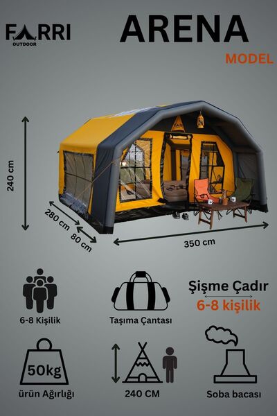 farrioutdoor Arena Şişme Çadır ile Doğada Konforun Yeni Tanımı!