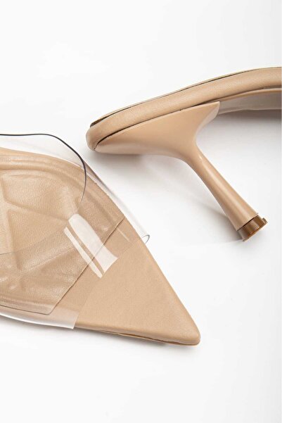 CHİCELLA SHOES Bellezza Transparent Pointed Toe Women's Slippers