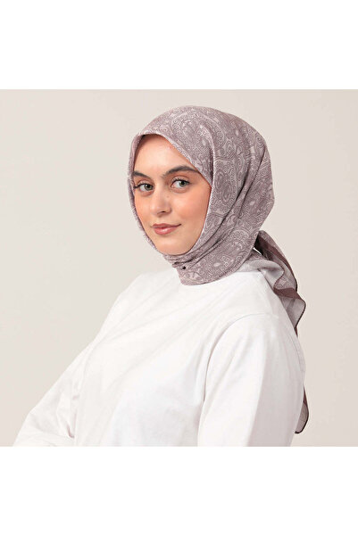 ipekistanbul Μαντήλι από βαμβακερό μετάξι - Μοτίβο Mandala - Latte