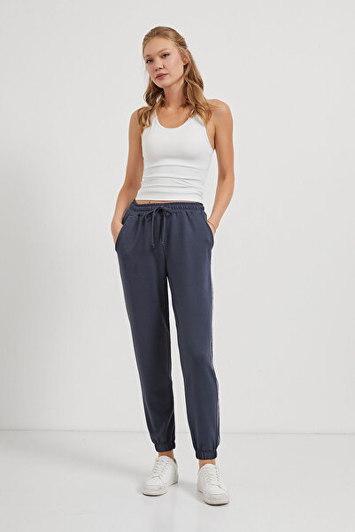 Arma Life Women's Smoked Jogger Sweatpants with Elastic Waistband