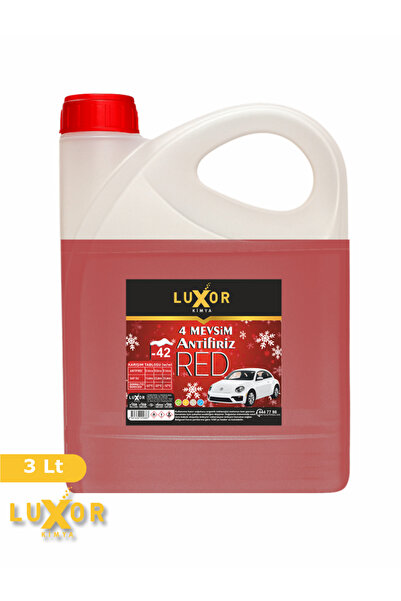 Luxor Kimya Kimya 4 Mevsim -42 Derece Kırmızı Antifriz 3 Lt