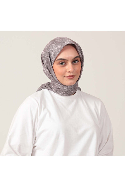 ipekistanbul Eșarfă din mătase de bumbac - Model Mandala - Vizon