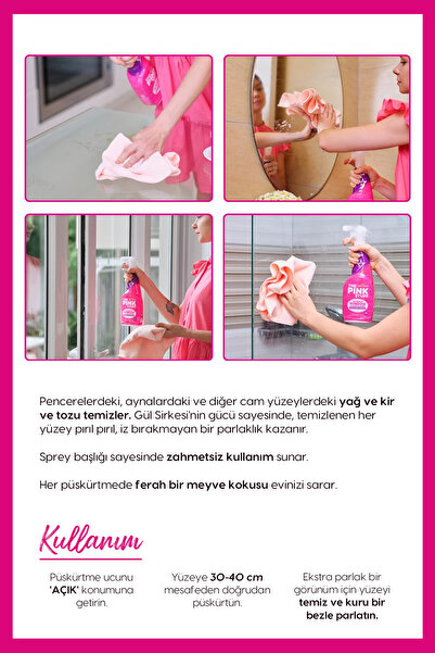 ThePinkStuff Mucizevi Vinegar Cam Temizleyici 750ml