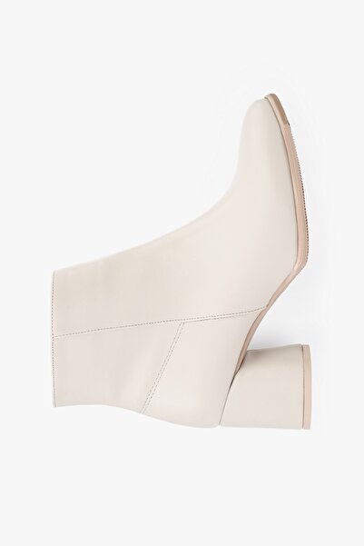 Shoeberry Dámské boty na podpatku Haylee Beige Skin Beige Skin