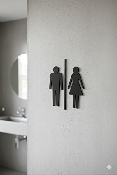 oalpo WC Tabelası, Tuvalet Levhası, Kadın Erkek Tabela, Yönlendirme Levhaları