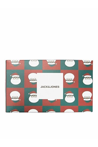 Jack & Jones Men's Red Jacsquare Santa Socks Giftbox Socks 12246143-Riored