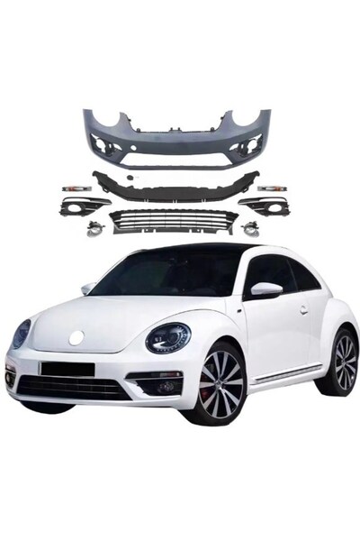 HYM TUNİNG VOLKSWAGEN BEETLE 12-18 İÇİN UYUMLU R LINE ÖN TAMPON